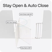 Perma Child Safety Safe Step Rental Safe Baby Gate, 38 to 45, White