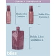 thumbnail image 2 of Bliss Travel Bottles Set - 10 Piece Essentials Kit Travel Size Toiletries Bottles for Women and Men, 2 of 7