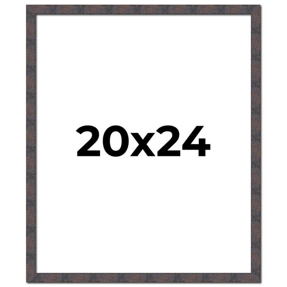 20x24 Frame Brown Rustic Lacquered Walnut Solid Wood Picture Frame Width | 0.875 Inch Moulding