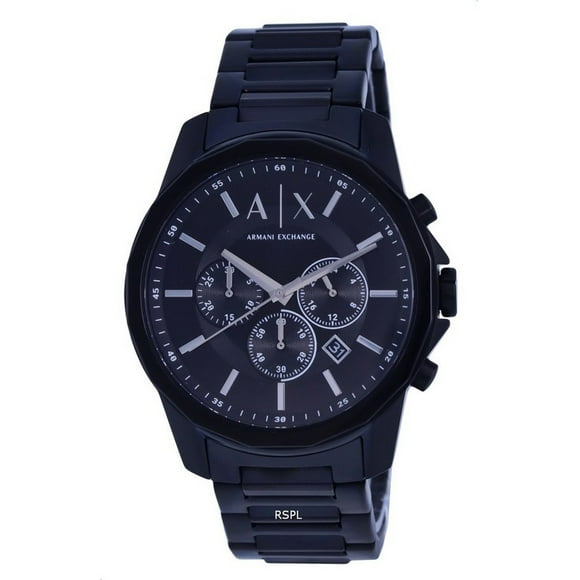 Armani Exchange Chronograph Stainless Steel Black Dial Quartz AX1722 Men's Watch