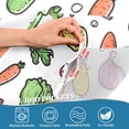 thumbnail image 3 of Yayeee Kitchen Curtains Light Filtering 27"x36" Rod Pocket Short Cafe Window Panel, Various Vegetables Pattern, 3 of 7