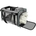 thumbnail image 2 of Cat Carrier American, United, Delta Airline Approved/Soft-Sided Pet Travel Bag for Medium Cat 15+ lbs Small Dog Traveling Crate Under 15 Pounds TSA Approved Carrying Cage Underseat Cabin L, 2 of 8