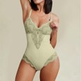 thumbnail image 3 of Gibobby Conjunto de lencería Sexy Mujeres Sexy Malla de Encaje Floral Bordado Liga ligada Lencería Ropa Interior Conjuntos de lencería Sexy(Verde, M), 3 of 5
