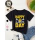 thumbnail image 1 of Children's T-Shirt Pure Cotton T-Shirt Happy Labor Design with Wrenches and Fist Print Gift for Boys and Girls Available Perfect for School Events and Daily Wear, 1 of 6