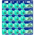 thumbnail image 1 of Murata 321 SR616SW Battery 1.55V Silver Oxide Watch Button Cell (20 Batteries), 1 of 5