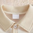 thumbnail image 5 of Farysays Baby Boys Girls Color Block Solid Short Sleeve Knit Button Up Romper Bodysuit Baby Outfit 0-24 Months, 5 of 9