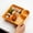 🔥Yellow_Base#5, variant on Japanese Style Dumpling Plate with Vinegar Dipping Sauce Compartment, Reusable Stackable Snack and Sushi Tray for Home, Parties, and Office Lunch