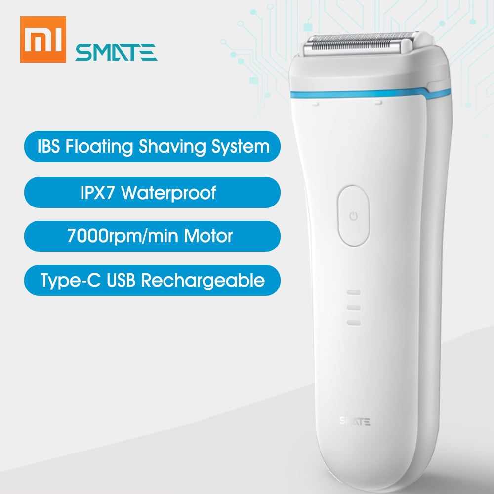 Xiaomi Smate Electric Shaver Men Razor TypeC USB Rechargeable Fast