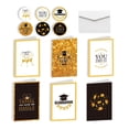 thumbnail image 1 of LCXmlly Cartes de Vœux Impression Feuille Dorée Vœux de Collation des Grades Paillettes Vierges à l'Intérieur Fête de Secondaire, 1 of 6
