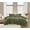 Green, variant on Brooklyn Loom Bubble Faux Fur 100% Microfiber Polyester 2 Piece Twin XL Comforter Set in Green, All Season, Adult Size, OEKO-TEX Certified
