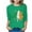 Green, variant on Lovzfmll Boys & Girls St. Patrick's Day Print Top, Casual Three-Quarter Sleeve Tee, Shamrock Graphic Crew Neck Shirt for Toddler 3-4 Years