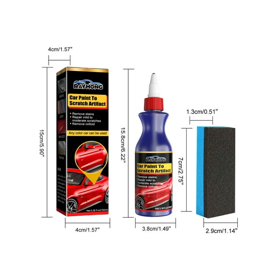 Rayhong Car Paint Care Scratch Repair Cream Car Paint Removal Scratch Repair Protection Scratch Decontamination and Polishing Polishing