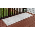 thumbnail image 3 of Sabrina Soto Sabrina Outdoor Geometric Modern Runner Rug, Gray, 72" x 24", 3 of 3