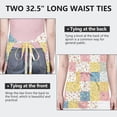 thumbnail image 6 of Pioneer Flower Floral Print Pattern Apron for Women and Men, Cotton Linen Waterproof with Pockets, Adjustable, 33x27 Inch for Kitchen, Gardening, BBQ, Salon, 6 of 6