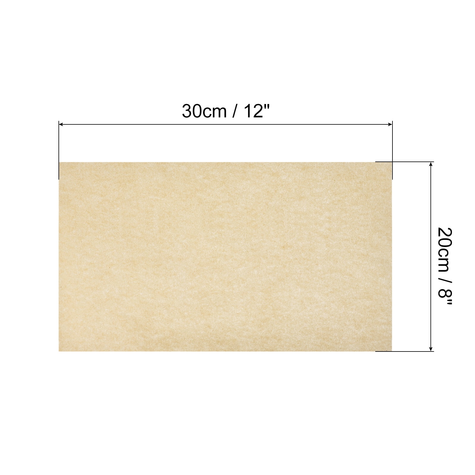 Uxcell Parchment Paper Sheets, 200pcs Non Stick Baking Paper, Air Fryer Paper for Baking/Cooking/Steaming Basket Brown