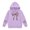 Purple, variant on Girl's Leopard Bow Graphic Hoodies Cute Hooded Sweatshirts Preppy Hoodie