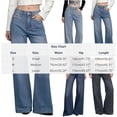 thumbnail image 3 of Women's Pants High Waisted,Womens High Rise Baggy Jeans Straight Wide Leg Casual Trendy Pants Stretch Loose Fit Lightweight Denim Pants, 3 of 8