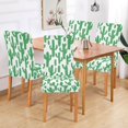 thumbnail image 2 of Yayeee 4 Pack Dining Chair Covers Stretch Parson Chairs Slipcovers Seat Protector, Cactus Pattern, 2 of 6