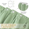 thumbnail image 4 of Seasonwood Ruffle Shower Curtain,Green Tiered Fabric Bathroom Curtain for Farmhouse Decor,72 x 72 Inch, 4 of 8