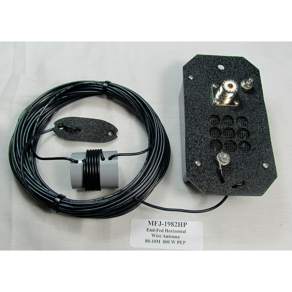 MFJ1982HP Ham Radio END FED, 1/2 WAVE, 8010M, 800W, WIRE ANTENNA