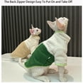 thumbnail image 5 of HQREA Hairless Cat Winter Coat, Fleece Cat Sweatshirt Pajamas for Cold Weather Cat Apparel, 5 of 6