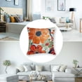 thumbnail image 5 of BANET Pack of 2 Throw Pillow Covers,Embroidered Floral Pillow Case Soft Square Decorative Pillowcases for Home Sofa Couch  24x24in, 5 of 7