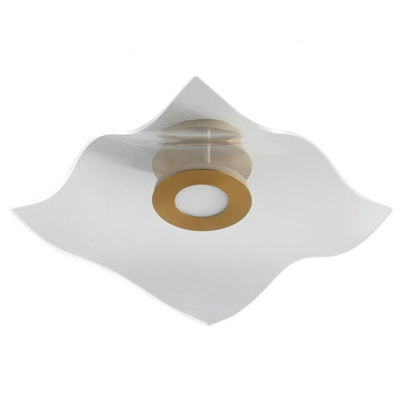 3-807-40-Oxygen Lighting-Medusa - 26W 1 LED Flush Mount-7.75 Inches Tall and 20 Inches Wide-Aged Brass Finish
