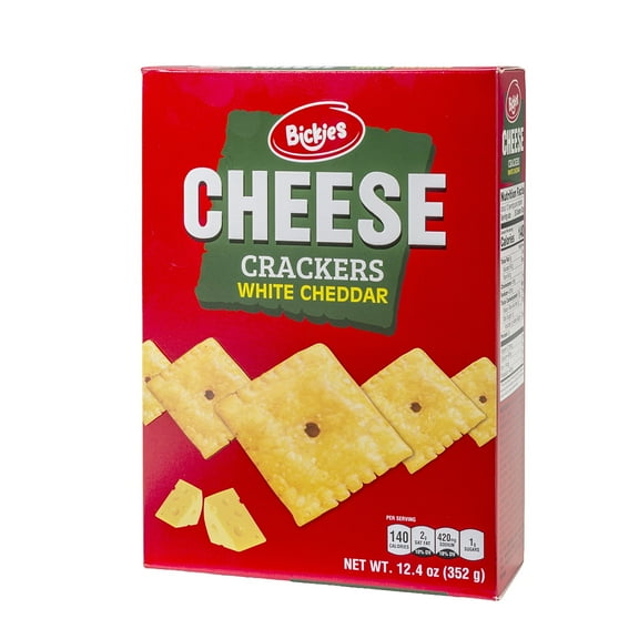 BICKIES CHEESE CRACKERS WHITE CHEDDAR 12.4 OZ