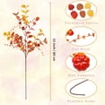 thumbnail image 5 of Scidweet 6 Pcs Fall Decorations for Home, Artificial Fall Eucalyptus Stems 32"/80cm Tall Silver Dollar Eucalyptus Leaves Berry Pumpkins Indoor Outdoor Thanksgiving Wedding Decor, 5 of 7