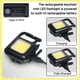 thumbnail image 5 of 2X Linterna Pequeña LED, Linternas de COB Recargables Brillantes de 1000 Lúmenes, 4 Modos de Luz, Luz de Bolsillo Portátil, 5 of 7