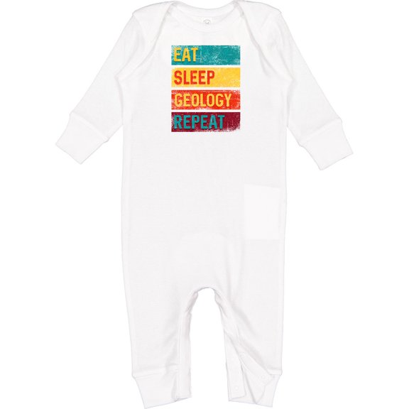 Inktastic Geologist Eat Sleep Geology Baby Romper Coveralls