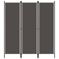 thumbnail image 1 of vidaXL 3-Panel Freestanding Foldable Fabric Room Divider Anthracite 150x180 cm, 1 of 5