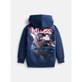 thumbnail image 2 of Spider-Man Boys' Front Back Miles Graphic Hoodie with Long Sleeves, Size 4-18, 2 of 3