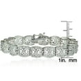 thumbnail image 3 of 0.25 Carat T.W. Diamond Silver-Tone Filigree Tennis Bracelet, 3 of 3