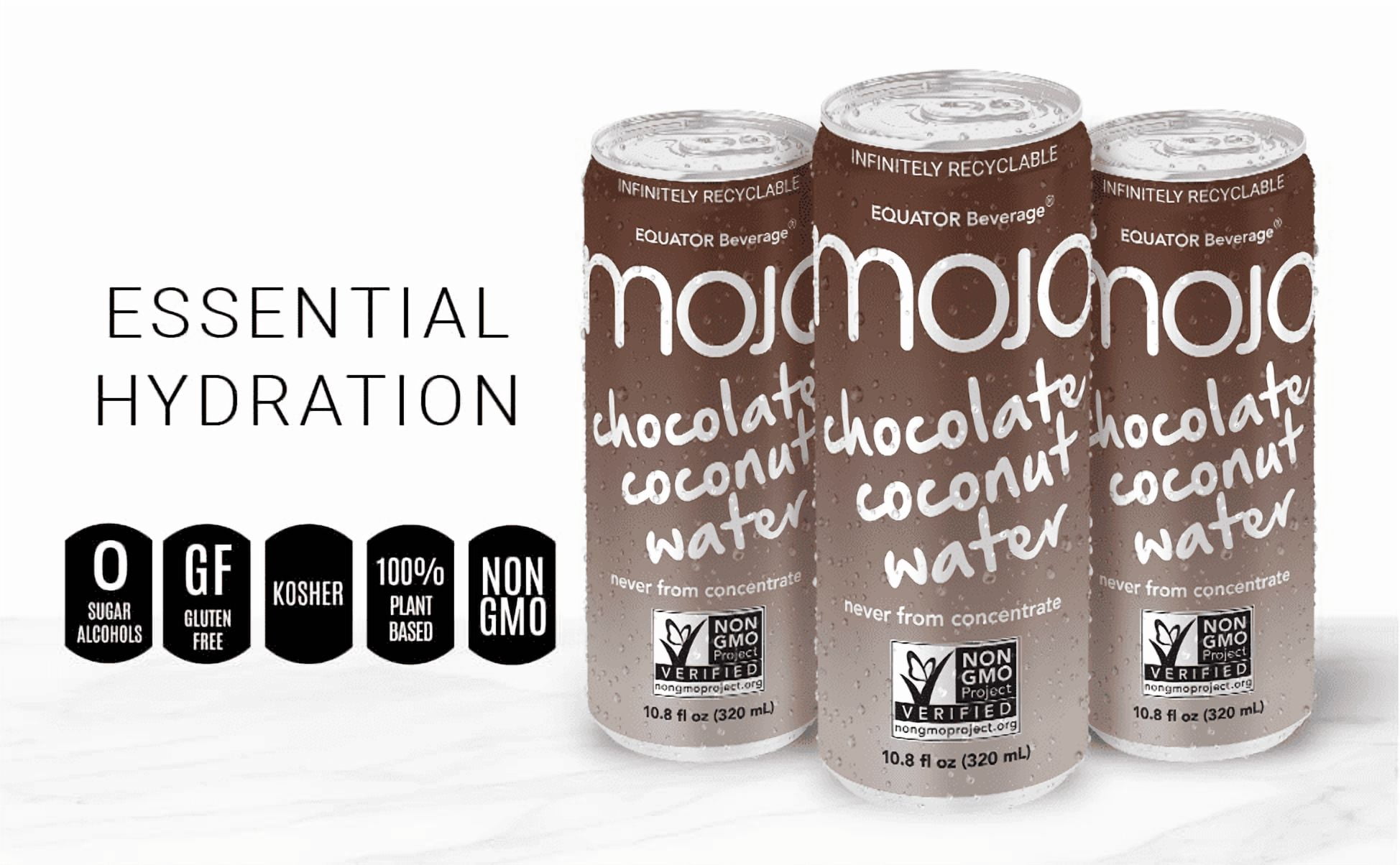 MOJO Chocolate Coconut Water, Hydration, Electrolytes, 10.8 oz, 12 Pack