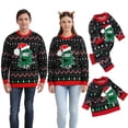 thumbnail image 5 of GYRATEDREAM Matching Family Christmas Sweaters Ugly Knit Pullover Cute Long Sleeve Crew Neck Xmas Holiday Jumper for M Mom, 5 of 10