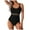Black, variant on Gubotare Sexy One Piece Swimsuit for Women Women's Tummy Control Swimsuits Ruched One Piece Bathing Suit Deep V Neck Swimsuit (Pink,XL)