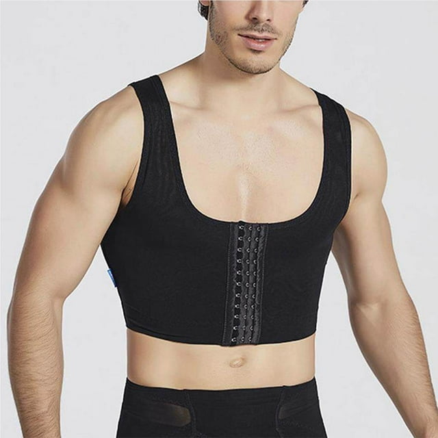 Men Chest Shape Vests Male Control Sleeveless Building Body Tops Breast Gynecomastia Professional Slimming Tank Top Correct Corset Compressing Compression No.1