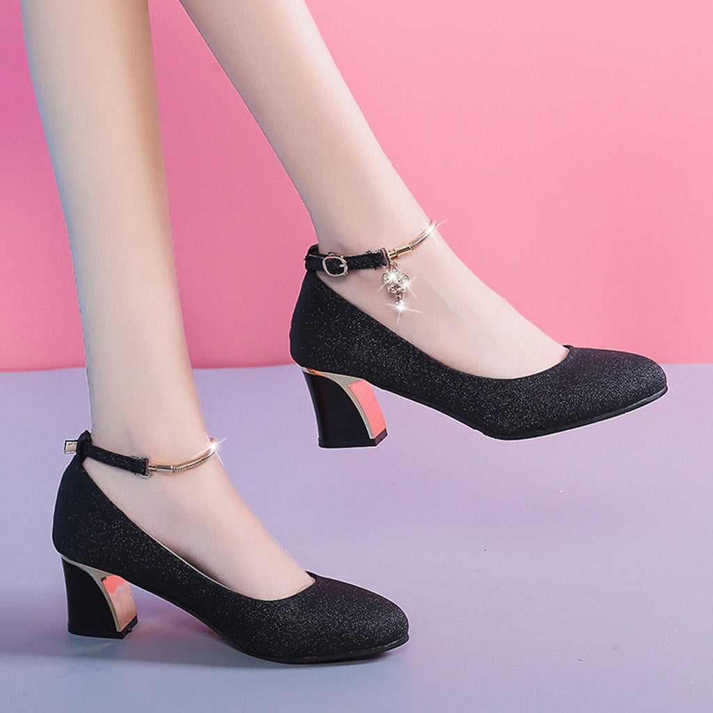 Dance shoes black lace heel 3,5 inch art. pizzo nero