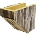 thumbnail image 6 of Ekena Millwork 4"H x 8"D x 60"W Riverwood Faux Wood Fireplace Mantel Kit with Ashford Corbels, Natural Golden Oak, 6 of 10