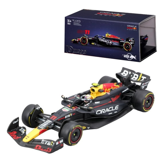 Bburago 1:43 2024 Race Oracle Red Bull RB20 with Helmet, Perez #11