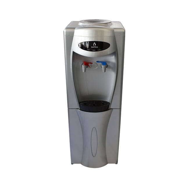 Supra despachador de agua con llaves manuales para agua caliente y agua fría con cuerpo de plástico para garrafones de20 litros SUPRA RODAVENTO