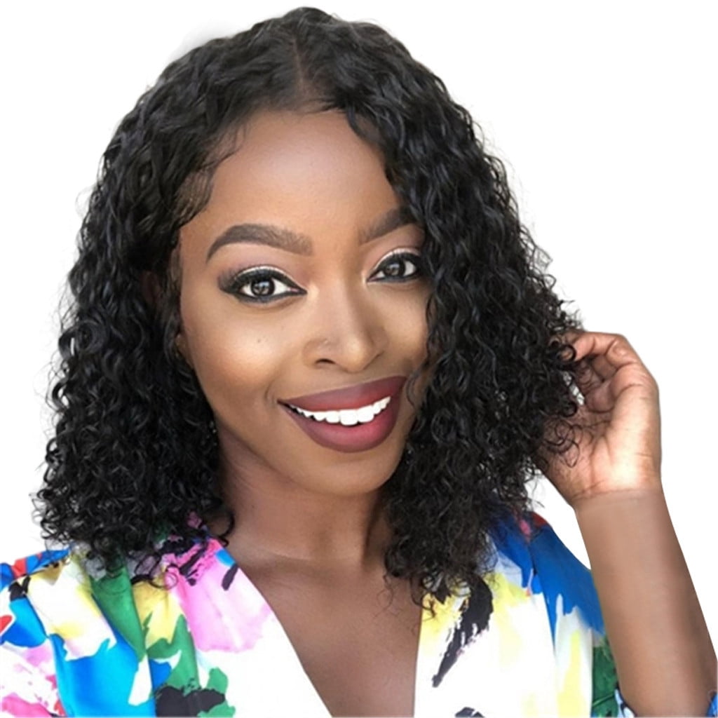 Wave hair Black Brazilian Women Wigs Rose net Wig Full Bob Less Natural Looking wig