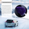 thumbnail image 4 of Universal Car Armrest Seat Cushion Auto Center Console Faux Leather Plush Mat Winter Warm Soft Pad purple, 4 of 8