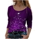 thumbnail image 1 of Camisas de Navidad Para Mujer Tops de Cuello Redondo Blusa de Manga Larga Con Estampado de Árbol de Moda Odeerbi  ODB194468, 1 of 5
