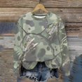 thumbnail image 4 of Womens Long Sleeve Shirts 2026 Fashion Country Camo Maple Graphic Shirt Casual Oversized Crewneck Pullover Tops, 4 of 9