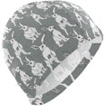 thumbnail image 1 of FYBTO Swimming Cap Hares Funny Rabbit Unisex Adult FYBTO Polyester, 1 of 4