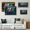 thumbnail image 4 of Designart Octopus In The Ocean With Flowers III Canvas Wall Art, 4 of 5