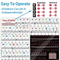 thumbnail image 3 of Adhesivos para teclado de piano Junlego con tabla de acordes para 88/61/54/49 teclas, 3 of 7