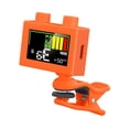 thumbnail image 1 of HILABEE Guitar Tuner Professional 360 degree Rotatable Adjustable LCD Display Portable orange, 1 of 8